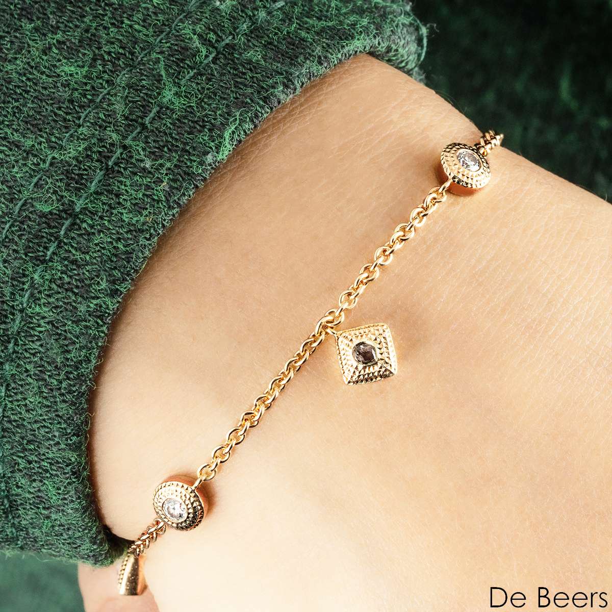 De Beers Rose Gold Talisman Charm Bracelet B103223 De Beers Rose Gold Talisman Charm Bracelet B103223